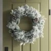 28" Flocked Mixed Greenery With Berries And Pinecones Artificial Christmas Wreath - Wondershop™ -Wondershop GUEST 0363f1c1 a2b9 4599 ada8 e434d96369c3