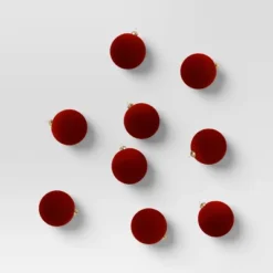 9ct 80mm Christmas Flocked Ball Ornament Set - Wondershop™ 17 9ct 80mm Christmas Flocked Ball Ornament Set - Wondershop™ -Wondershop GUEST 03a38f0b 9747 4195 9b6a b8bb87f382a7