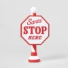 Santa Stop Here LED Tabletop Sign Red/White - Wondershop™ -Wondershop GUEST 03d20aa0 6321 4db7 8fd7 337e4e1ea957