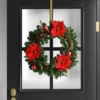 28" Pine And Poinsettia Flower With Ornaments Artificial Christmas Wreath Red - Wondershop™ -Wondershop GUEST 0586a477 a776 4766 aece f8cac2d41ac5