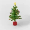 21" Battery Operated Rotating Tinsel Christmas Tree Green - Wondershop™ -Wondershop GUEST 058825a0 2f9a 403e bdc0 3d7dcf89a439