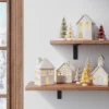10pc Battery Operated Ceramic Christmas Village Set With Bottle Brush Trees - Wondershop™ White/Tan -Wondershop GUEST 07629a1d 863d 487b 968b ec2f7c0192a3