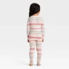 Toddler "Let It Snow" Fair Isle Cozy Knit Long Sleeve Shirt And Pants Holiday Matching Family Pajama Set - Wondershop™ Cream -Wondershop GUEST 0924a09c 76ce 424b 8a59 3e6b08cd87e0