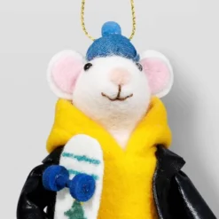 Christmas Felted Wool Skateboarder Mouse Ornament - Wondershop™ -Wondershop GUEST 0b4158ec fa6a 43f5 adb4 c63a535b5425