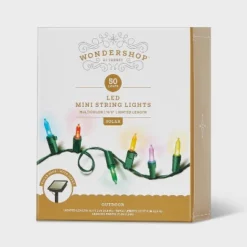 50ct Solar LED Christmas Indoor Outdoor Mini String Lights With Green Wire - Wondershop™ -Wondershop GUEST 0e17629e 71bf 4aa5 bcdc e902dfbba969