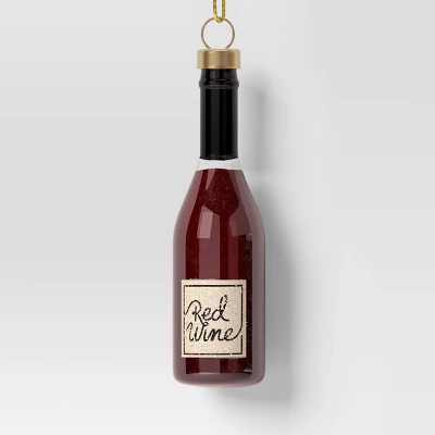 3pc Christmas Gift Ornament Set Glass Wine/Cheese/Baguette - Wondershop™ 6 3pc Christmas Gift Ornament Set Glass Wine/Cheese/Baguette - Wondershop™ - Image 4