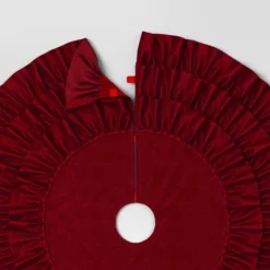 48" Velvet Tree Skirt With 3 Layers Of Ruffles - Wondershop™ -Wondershop GUEST 10c2d400 a447 4b2e a4f4 df32b58a2b65