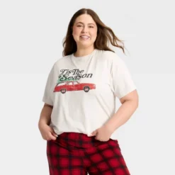 Women's "Tis The Season" Short Sleeve Holiday Matching Family Pajama Shirt - Wondershop™ Cream 11 Women's "Tis The Season" Short Sleeve Holiday Matching Family Pajama Shirt - Wondershop™ Cream -Wondershop GUEST 11c4a263 a039 40bd b213 08169d1273e4