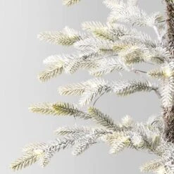 Pre-lit Flocked Balsam Fir Artificial Christmas Tree With Basket Base Warm White LED Lights - Wondershop™ -Wondershop GUEST 1375f341 c5b3 4593 a207 a71107c3fefa