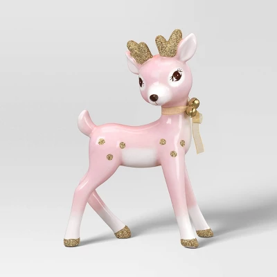 Christmas Ceramic Standing Pink Deer Decor - Wondershop™ 4 Christmas Ceramic Standing Pink Deer Decor - Wondershop™ - Image 2