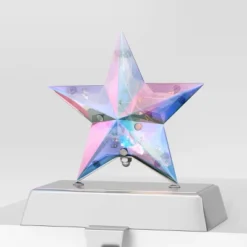 2pk Christmas Lit Iridescent Star Stocking Holder - Wondershop™ -Wondershop GUEST 162c2836 a0eb 47c6 ace9 240717dbcac8