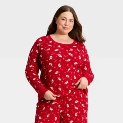 Women's Santa Print Ribbed Long Sleeve Holiday Matching Family Pajama Shirt - Wondershop™ Red 11 Women's Santa Print Ribbed Long Sleeve Holiday Matching Family Pajama Shirt - Wondershop™ Red -Wondershop GUEST 162effef 66c5 45d5 a87e 64de9eecac11