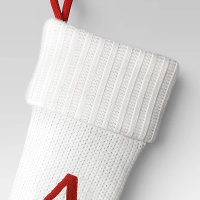 Knit Monogram Christmas Stocking White - Wondershop™ 4 Knit Monogram Christmas Stocking White - Wondershop™ - Image 2