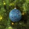 4" Christmas Chunkey Glitter Ball Ornament Light Blue - Wondershop™ -Wondershop GUEST 19762db1 5fb9 4709 baa1 3e4b42ed675a