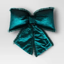 20" Christmas Bow Shaped Pillow - Wondershop™ -Wondershop GUEST 1a4e4c95 1711 4371 8132 a0ad7934dedf