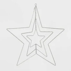 22.5" 287ct LED 3D Silver Star Dewdrop Christmas String Lights Warm White With Silver Wire - Wondershop™ 7 22.5" 287ct LED 3D Silver Star Dewdrop Christmas String Lights Warm White With Silver Wire - Wondershop™ -Wondershop GUEST 1bfcab22 5002 4bad 8f5c bae8b2d55107