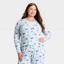Women's "Tis The Ski-son!" Cozy Knit Long Sleeve Henley Holiday Matching Family Pajama Shirt - Wondershop™ Blue 11 Women's "Tis The Ski-son!" Cozy Knit Long Sleeve Henley Holiday Matching Family Pajama Shirt - Wondershop™ Blue -Wondershop GUEST 1cef92f0 85b0 47e1 b76b d6ef900e7d86