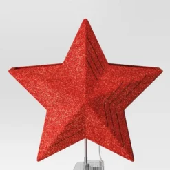 10" Lit-Led Red Star Projects Gingerbread/Candy Cane/Snowflakes Christmas Tree Topper - Wondershop™ -Wondershop GUEST 1d905088 7d5a 4ea9 9abd c935886b2dc1