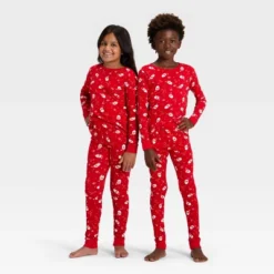 Kids' Ribbed Long Sleeve Shirt And Pants Holiday Matching Family Pajama Set - Wondershop™ Red 11 Kids' Ribbed Long Sleeve Shirt And Pants Holiday Matching Family Pajama Set - Wondershop™ Red -Wondershop GUEST 1f2be3d1 d453 4a95 ad17 1972f0e13a58