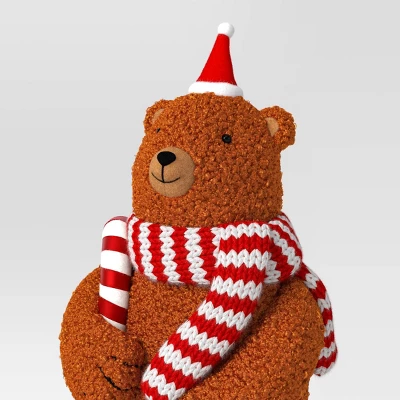 Christmas Fabric Bear Decor - Wondershop™ 4 Christmas Fabric Bear Decor - Wondershop™ - Image 2