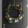 28" Mixed Leaves Artificial Christmas Wreath Green/Plaid/Gold - Wondershop™ -Wondershop GUEST 262fe846 ef31 4e91 94ef a3a61de8aee5