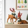 Flocked Standing Deer With Faux Greenery Christmas Animal Figurine - Wondershop™ Brown -Wondershop GUEST 2bf7e53a 2085 4a14 a2f2 8a492c83b137