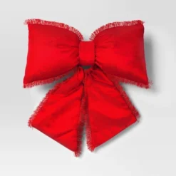 20" Christmas Bow Shaped Pillow - Wondershop™ -Wondershop GUEST 2e14e18e 8dca 4079 adfa 739d7ee37fc3