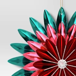 Christmas Foil Flower Ornament Green Ornament - Wondershop™ -Wondershop GUEST 2e614d92 8f02 4336 977f 877fd5994cd7