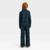 Kids' Plaid Long Sleeve Shirt And Pants Holiday Matching Family Pajama Set - Wondershop™ Navy Blue -Wondershop GUEST 30e691f9 c966 4c5b 84cf fadcae1bbdc7