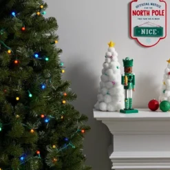 50ct LED Smooth Sphere Christmas String Lights With Green Wire - Wondershop™