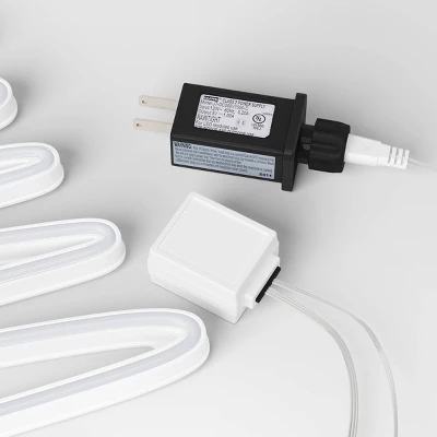 LED Animated Neon Christmas Tree Hangable Sign Yellow/Green - Wondershop™ 5 LED Animated Neon Christmas Tree Hangable Sign Yellow/Green - Wondershop™ - Image 3