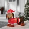 3.5' Christmas Indoor/Outdoor Lighted Inflatable Dachshund In Santa Suit - Wondershop™ -Wondershop GUEST 3e4979c8 6093 4e53 943a 0109ce4ceacd