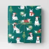 30" 50 Sq Ft Christmas Roll Wrap Illustrated Dogs On Green - Wondershop™ -Wondershop GUEST 3e6e2c26 94a3 4844 9b93 abfea8e54795