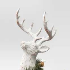 18" Standing Reindeer Animal Sculpture - Wondershop™ White -Wondershop GUEST 4003e19a 9d46 47f3 ab89 3d1ef750590c