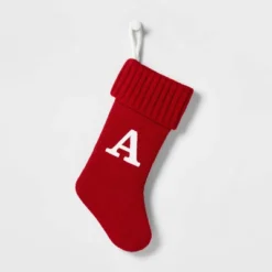 Knit Monogram Christmas Stocking Red - Wondershop™ -Wondershop GUEST 4025d7f9 cf48 4e95 84f2 330b0ef1dd03