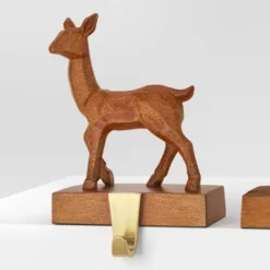 4pk Christmas Natural Carved Looking Deer - Wondershop™ -Wondershop GUEST 4116d323 1120 43dc 846d 2b091861db19