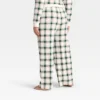 Women's Plaid Ribbed Holiday Matching Family Pajama Pants - Wondershop™ Cream 1 Women's Plaid Ribbed Holiday Matching Family Pajama Pants - Wondershop™ Cream -Wondershop GUEST 4126480f 6b64 4594 9f19 dd3b125698c1