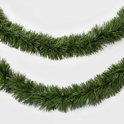 18' Pre-Lit Artificial Pine Christmas Garland Green With Clear Lights - Wondershop™ 3 18' Pre-Lit Artificial Pine Christmas Garland Green With Clear Lights - Wondershop™