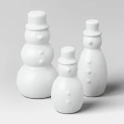 12pc Battery Operated Lit Metal House With Bottle Brush Trees And Snowmen Christmas Village Set - Wondershop™ Black -Wondershop GUEST 496c44a8 39d2 43fe 98a3 867428eef034