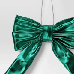6.75" Christmas Metallic Bow Ornament Green - Wondershop™ -Wondershop GUEST 4a324a37 3afc 4ef0 b324 9b012c8e77ad