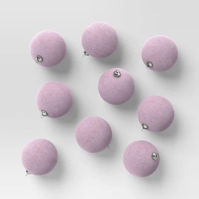 9ct 80mm Christmas Flocked Ball Ornament Set - Wondershop™ 12 9ct 80mm Christmas Flocked Ball Ornament Set - Wondershop™ - Image 10