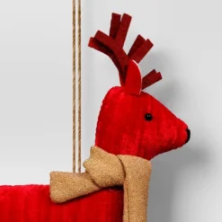 Christmas Fabric Deer Ornament Red - Wondershop™ -Wondershop GUEST 4b83189b 7b3c 4b83 983b d5a3b8ccbeff