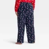 Women's Santa Print Microfleece Holiday Matching Family Pajama Pants - Wondershop™ Navy Blue -Wondershop GUEST 4bfffd3a a694 4c37 8c27 658d998fbf3d