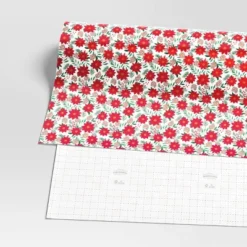 30" 50 Sq Ft Christmas Roll Wrap Poinsettia On Cream - Wondershop™ -Wondershop GUEST 4c87795c 897d 46fd bc59 16ed91b9a2af