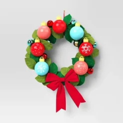 14.5" Pre-lit Battery Operated Christmas Novelty Wreath Green - Wondershop™ -Wondershop GUEST 4d5e737b fc91 402c ba2c 18db1320dfed