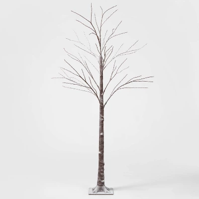 6ft LED Dew Drop Brown Flocked Twig Tree LED Christmas Novelty Sculpture Light Warm White - Wondershop™ 4 6ft LED Dew Drop Brown Flocked Twig Tree LED Christmas Novelty Sculpture Light Warm White - Wondershop™ - Image 2