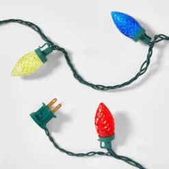 25ct LED C9 Faceted Christmas String Lights With Green Wire - Wondershop™ -Wondershop GUEST 501380c0 135b 4fc5 a584 4e329fd9f444