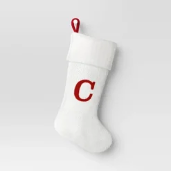 Knit Monogram Christmas Stocking White - Wondershop™ 26 Knit Monogram Christmas Stocking White - Wondershop™ -Wondershop GUEST 50f90659 db4e 4066 a720 cff8454e4234