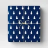 40" 220 Sq Ft Christmas Roll Wrap Snowmen On Navy Blue - Wondershop™