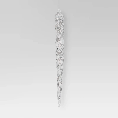 Christmas Ornament Set 10ct Acrylic Clear Icicles - Wondershop™ 5 Christmas Ornament Set 10ct Acrylic Clear Icicles - Wondershop™ - Image 3